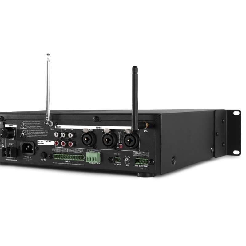 Миксер с усилвател Power Dynamics PDV120MP3 PA 120W/100V 4 ZONES