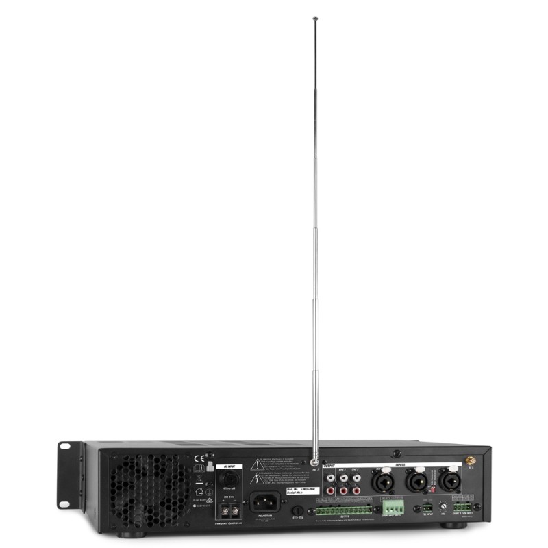 Миксер с усилвател Power Dynamics PDV120MP3 PA 120W/100V 4 ZONES