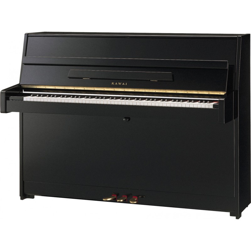 KAWAI K-15E MEP – акустично пиано с 88 клавиша, черен гланц