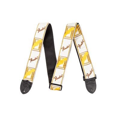 Колан за китара FENDER Monogrammed Strap White/Brown/Yellow