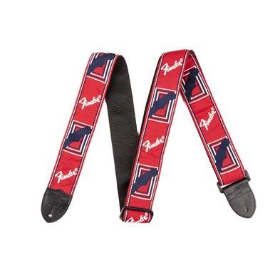 Колан за китара FENDER Monogrammed Strap Red/White/Blue