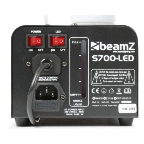 Пушек машина със светлинен ефект пламък S700-LED SMOKE MACHINE WITH FLAME EFFECT